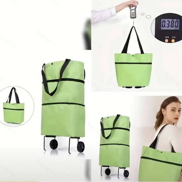 1 PC Portable collapsible shopping cart trolley with wheels - Picture 9 of 11